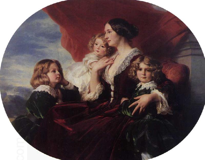 Franz Xaver Winterhalter Elzbieta Branicka, Countess Krasinka and her Children China oil painting art